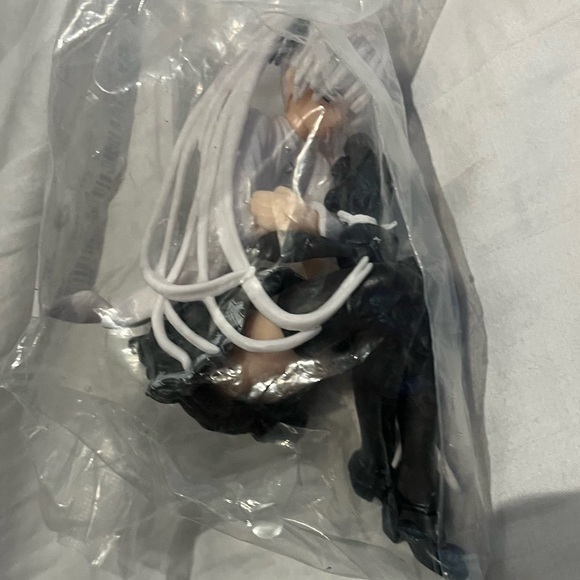 Anime Girl Long Pig Tails Figure Figurine Holding Bunny - Picture 3 of 3